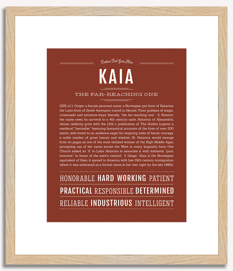 Kaia | Name Art Print