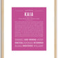 Kaia | Name Art Print