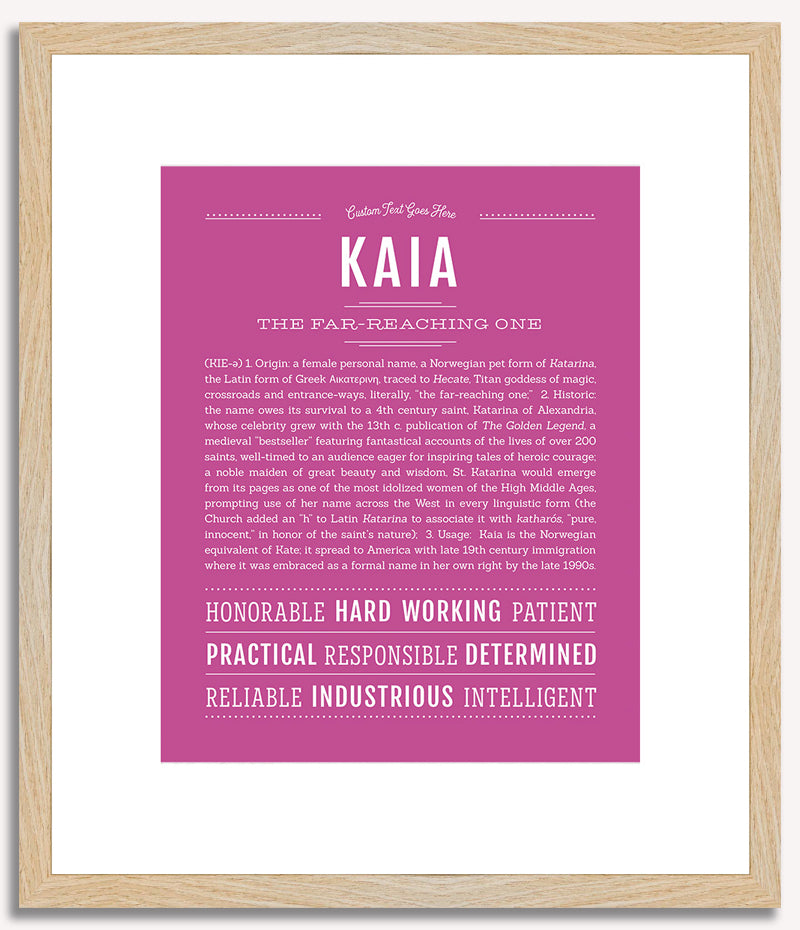 Kaia | Name Art Print