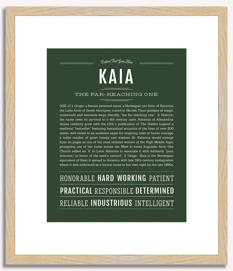 Kaia | Name Art Print