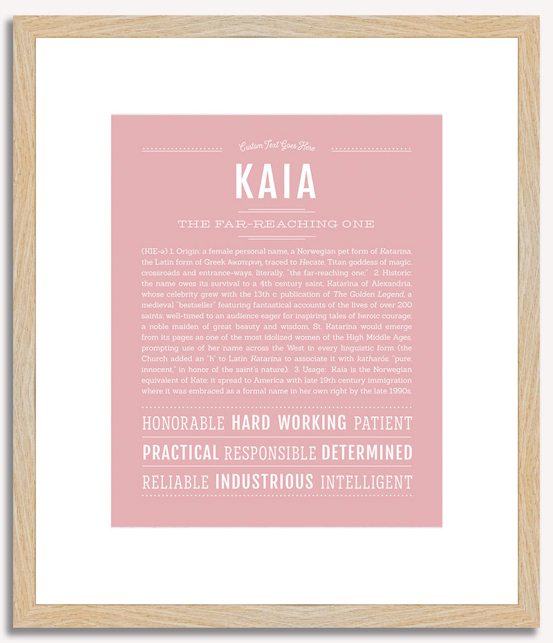 Kaia | Name Art Print