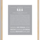 Kaia | Name Art Print