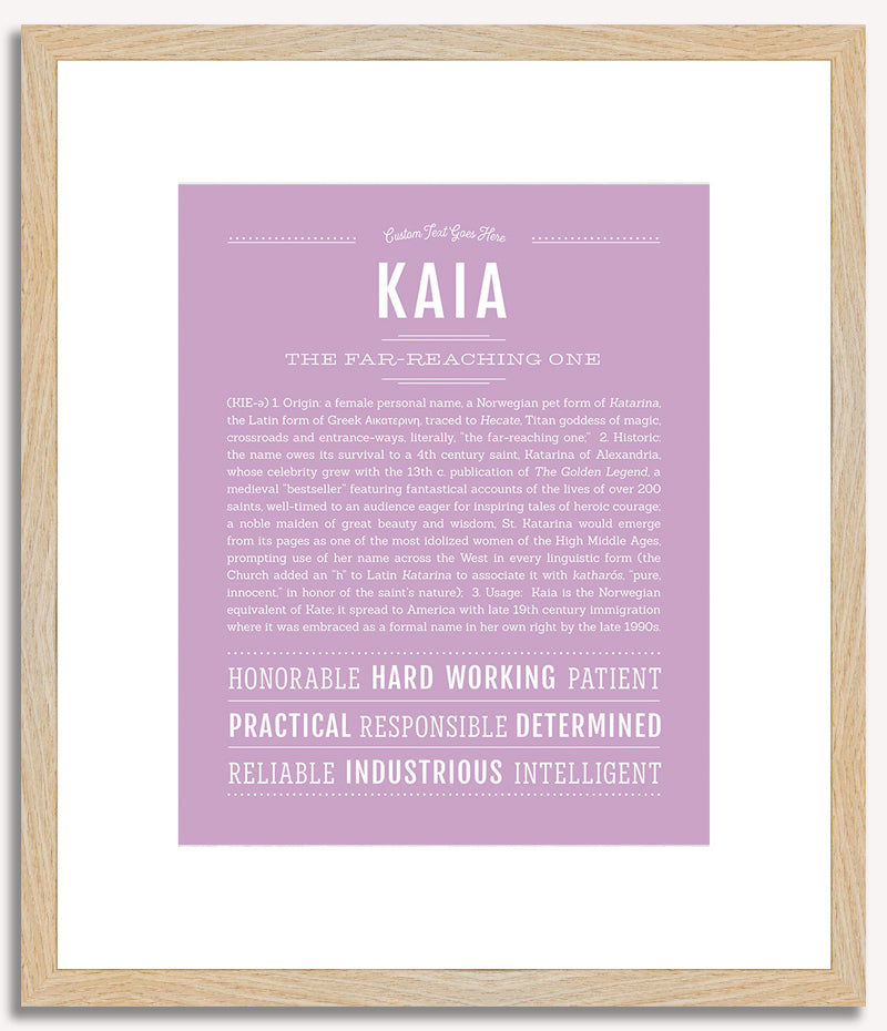 Kaia | Name Art Print