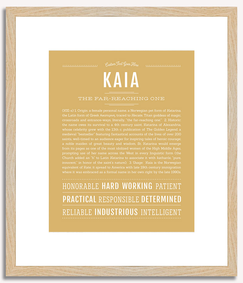 Kaia | Name Art Print