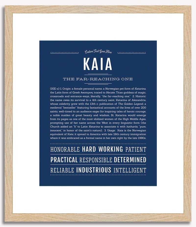 Kaia | Name Art Print