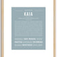 Kaia | Name Art Print