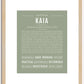 Kaia | Name Art Print