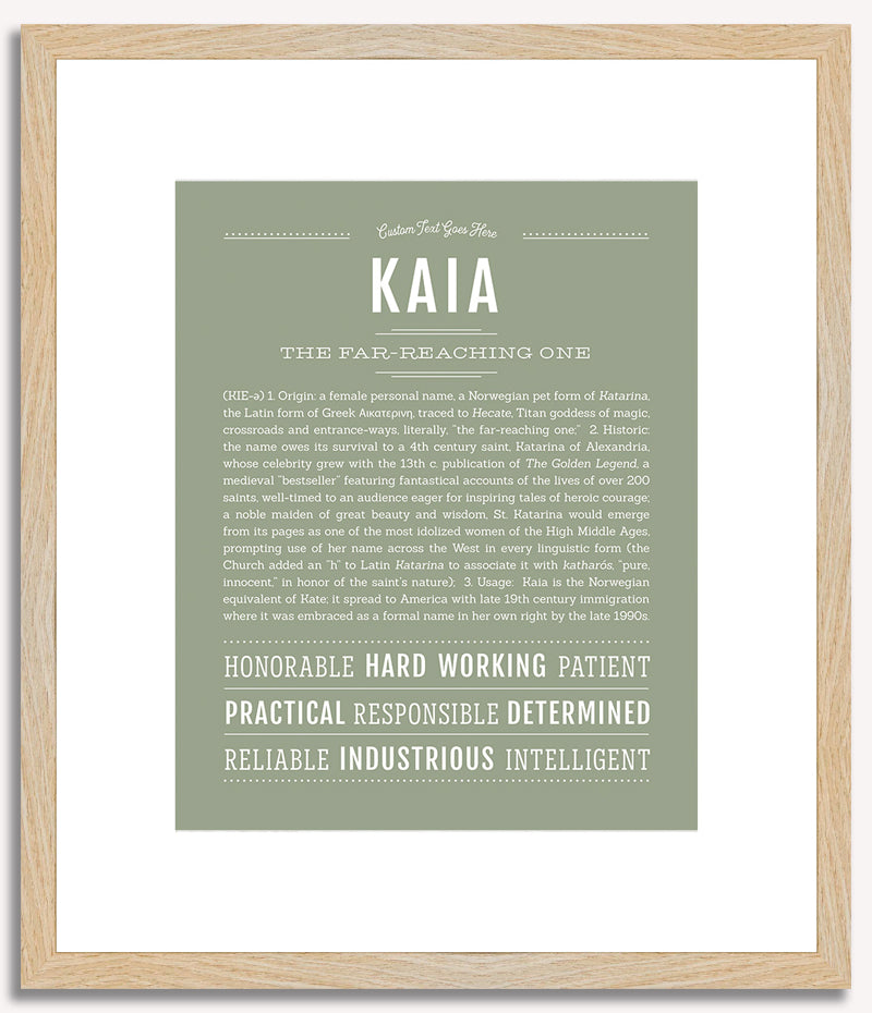 Kaia | Name Art Print