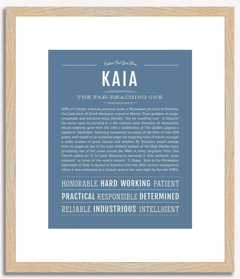 Kaia | Name Art Print