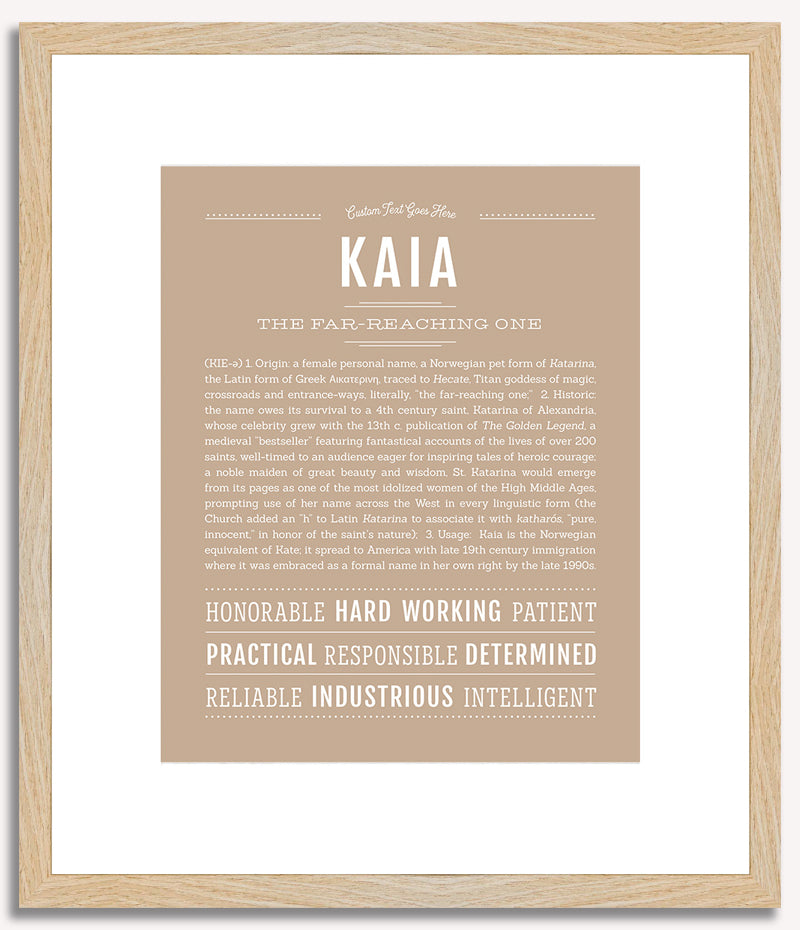 Kaia | Name Art Print