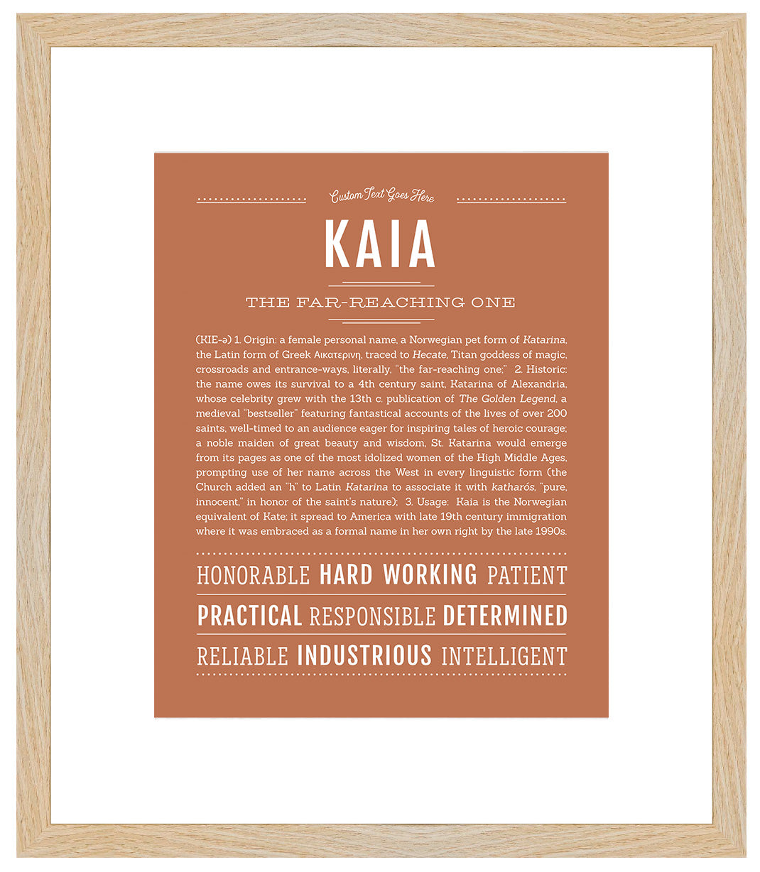 Kaia | Name Art Print