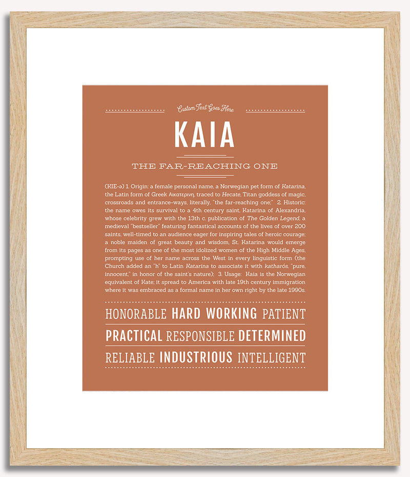 Kaia | Name Art Print