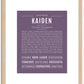 Kaiden | Name Art Print