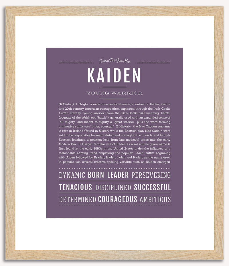 Kaiden | Name Art Print