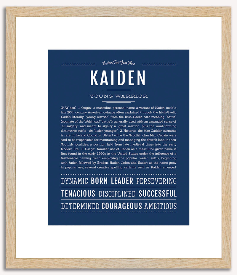 Kaiden | Name Art Print