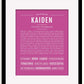 Frame Options | Dark Pink | Black Frame, Matted