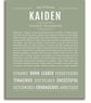 Kaiden | Name Art Print – Name Stories