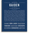 Kaiden | Name Art Print – Name Stories