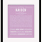 Frame Options | Lilac | Black Frame, Matted