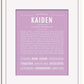 Frame Options | Lilac | White Frame, Matted