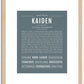 Kaiden | Name Art Print