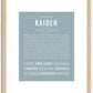 Kaiden | Name Art Print