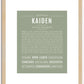 Kaiden | Name Art Print