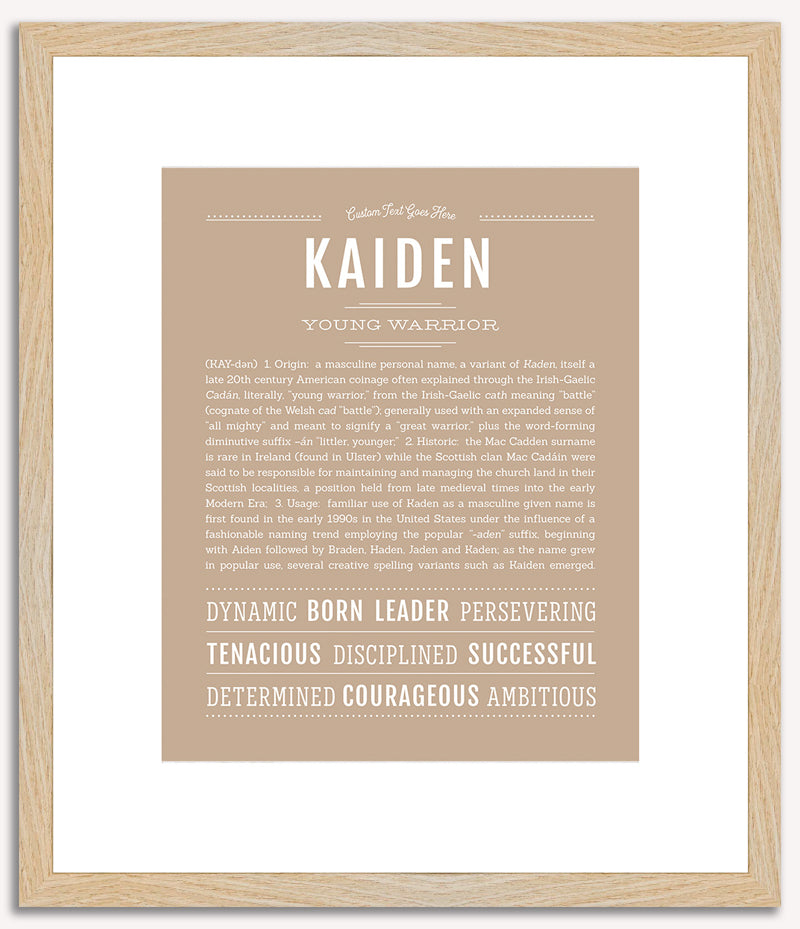 Kaiden | Name Art Print