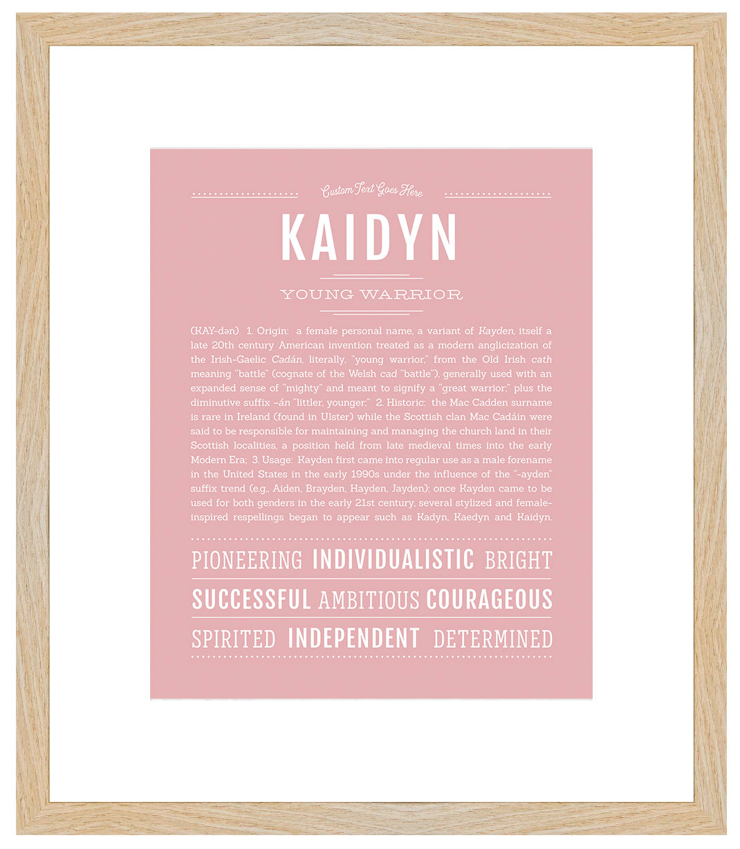 Kaidyn (male) | Name Art Print