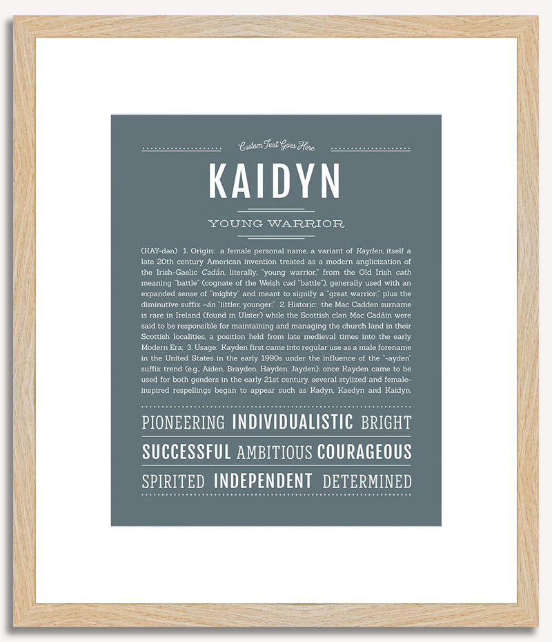 Kaidyn (male) | Name Art Print