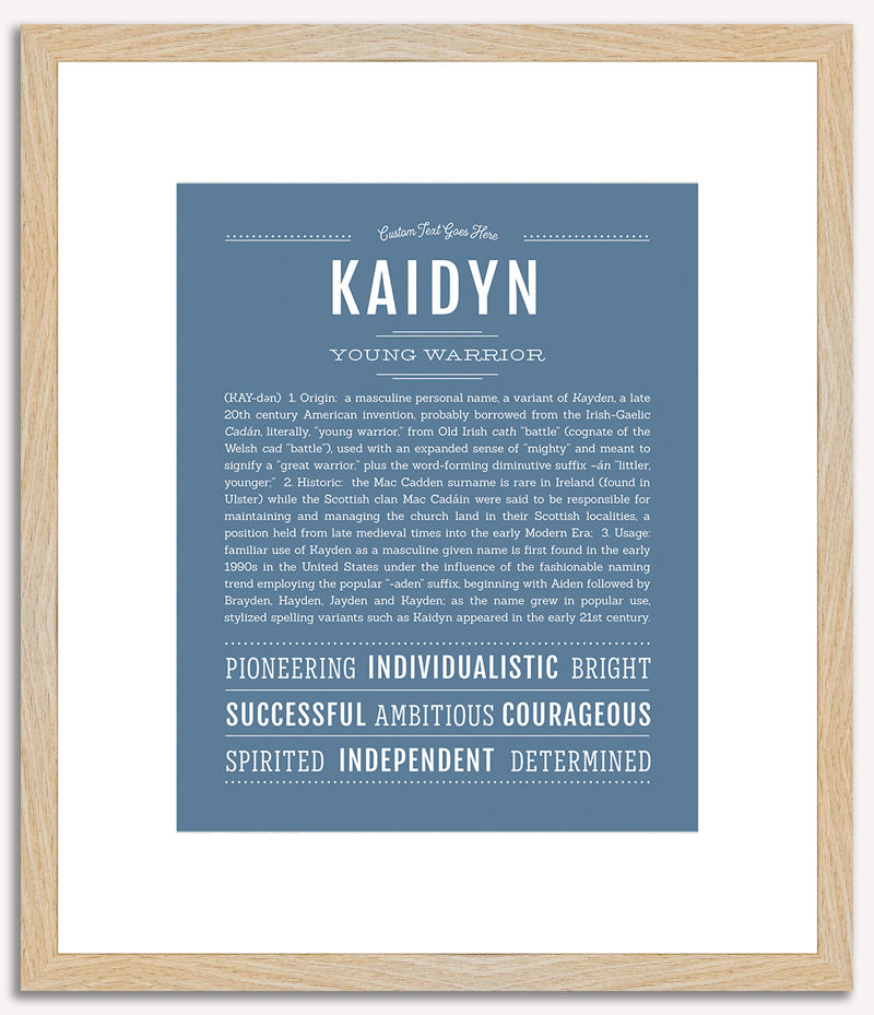 Kaidyn (male) | Name Art Print