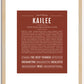 Kailee | Name Art Print