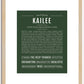 Kailee | Name Art Print