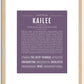 Kailee | Name Art Print