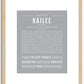 Kailee | Name Art Print