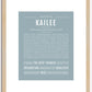 Kailee | Name Art Print