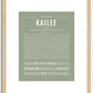 Kailee | Name Art Print