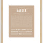 Kailee | Name Art Print