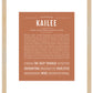 Kailee | Name Art Print