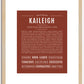 Kaileigh | Name Art Print