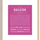 Kaileigh | Name Art Print