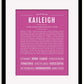 Frame Options | Dark Pink | Black Frame, Matted