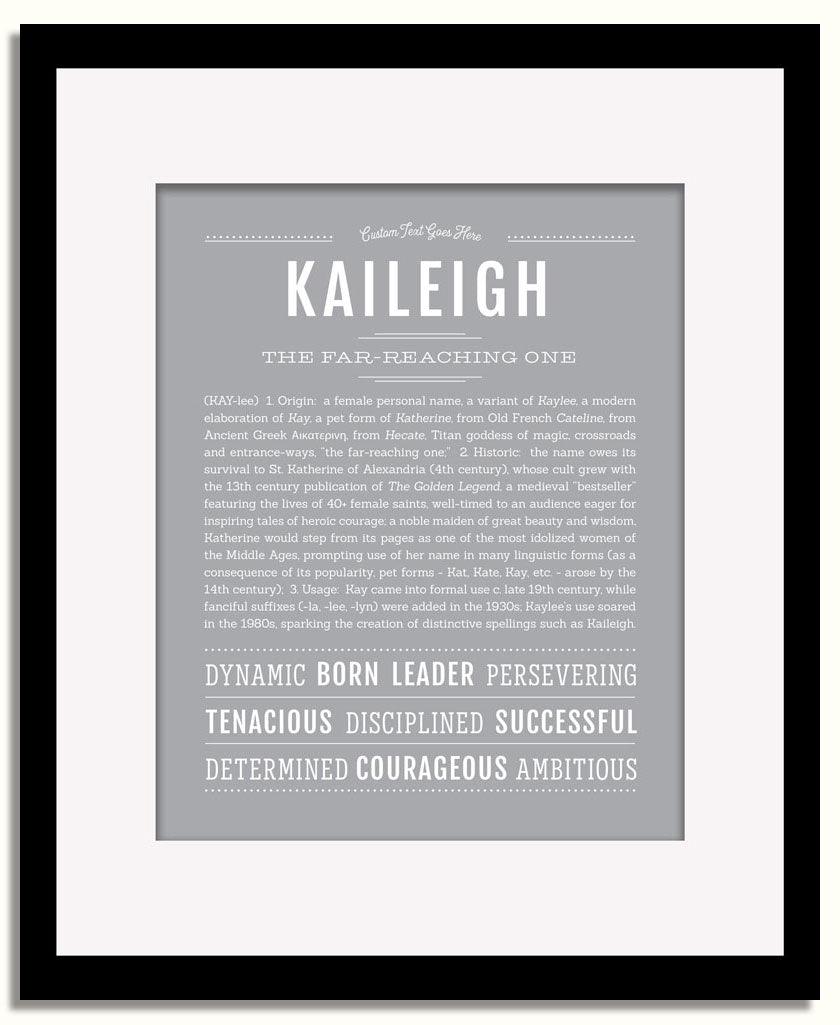 Frame Options | Sage | Black Frame, Matted