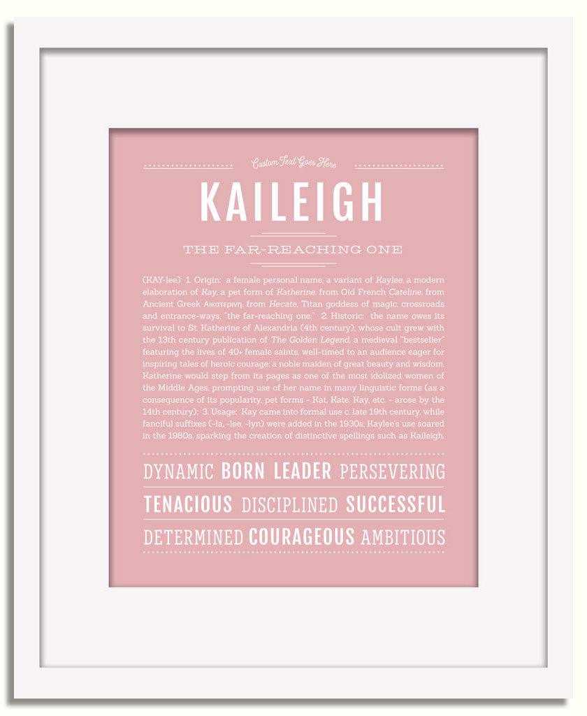 Frame Options | Dusty Rose | White Frame, Matted