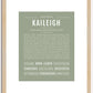 Kaileigh | Name Art Print