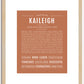 Kaileigh | Name Art Print