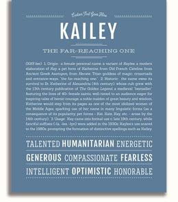 Name Cailey Kailey Personalized Name Meaning Art Prints – Name Stories