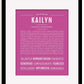 Frame Options | Dark Pink | Black Frame, Matted