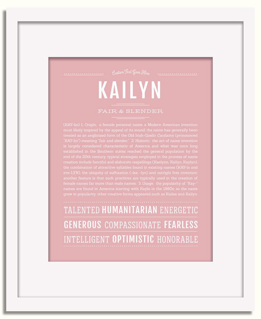 Frame Options | Dusty Rose | White Frame, Matted