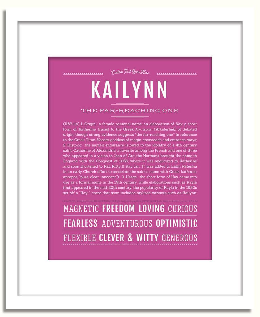 Frame Options | Dark Pink | White Frame, Matted